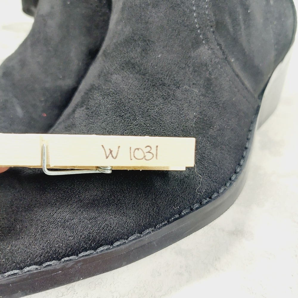 NEW DV Dolce Vita Tall Boots Women 7 Black Suede Leather Western Chic W1031 - Picture 12 of 12